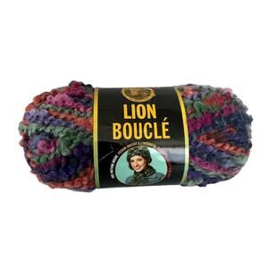 Lion Brand Boucle Yarn Wild Berries #210 Mohair Blend Super Bulky Knitting 6
